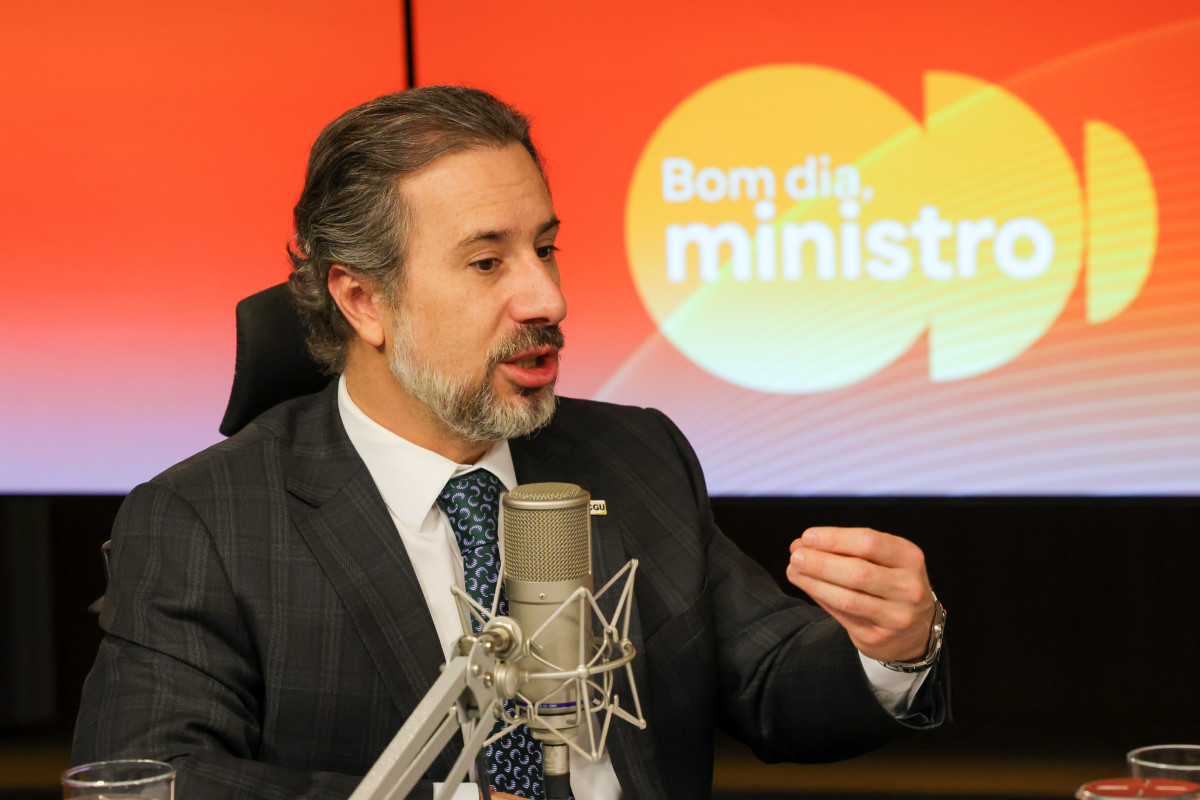 O ministro da Controladoria-Geral da União (CGU), Vinicius Marques de Carvalho, participa do programa Bom dia, Ministro /Foto: Fabio Rodrigues-Pozzebom/ Agência Brasil