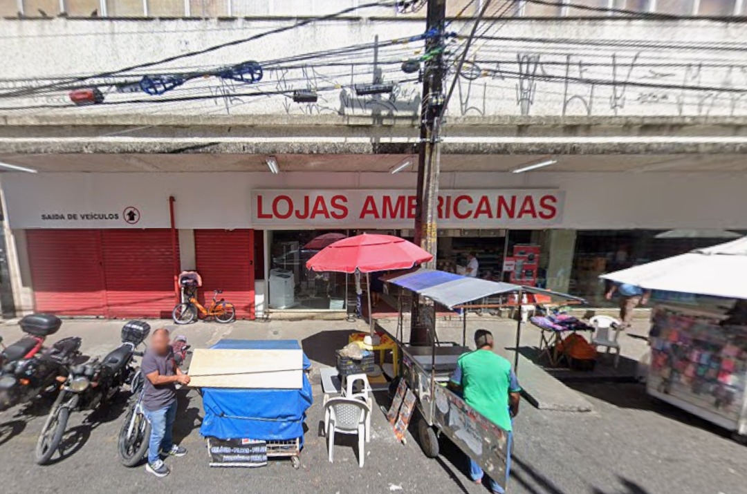 Unidade da Americanas na Rua Sete de Setembro, no Recife./Foto: Reprodução/Google Street View