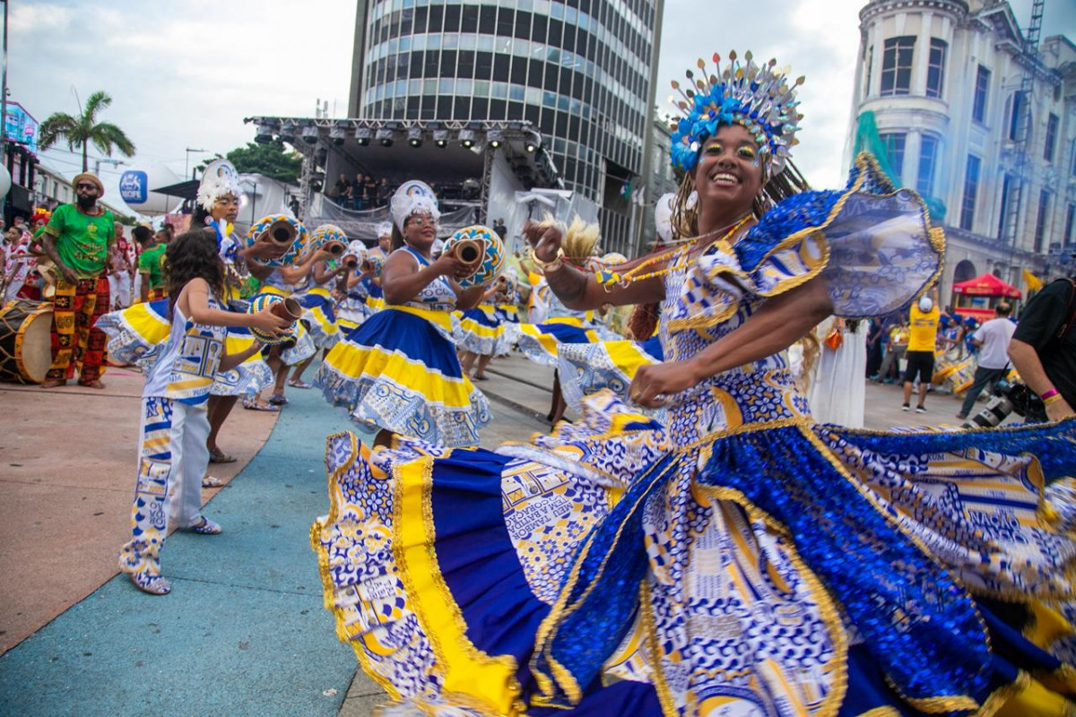 Tumaraca animou foliões na abertura do Carnaval 2026, no Marco Zero (Karol Rodrigues/DP)