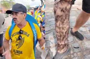  Fantasia de foli&atilde;o faz refer&ecirc;ncia &agrave; lenda urbana recifense e ao cinema local, no Galo da Madrugada 2026.