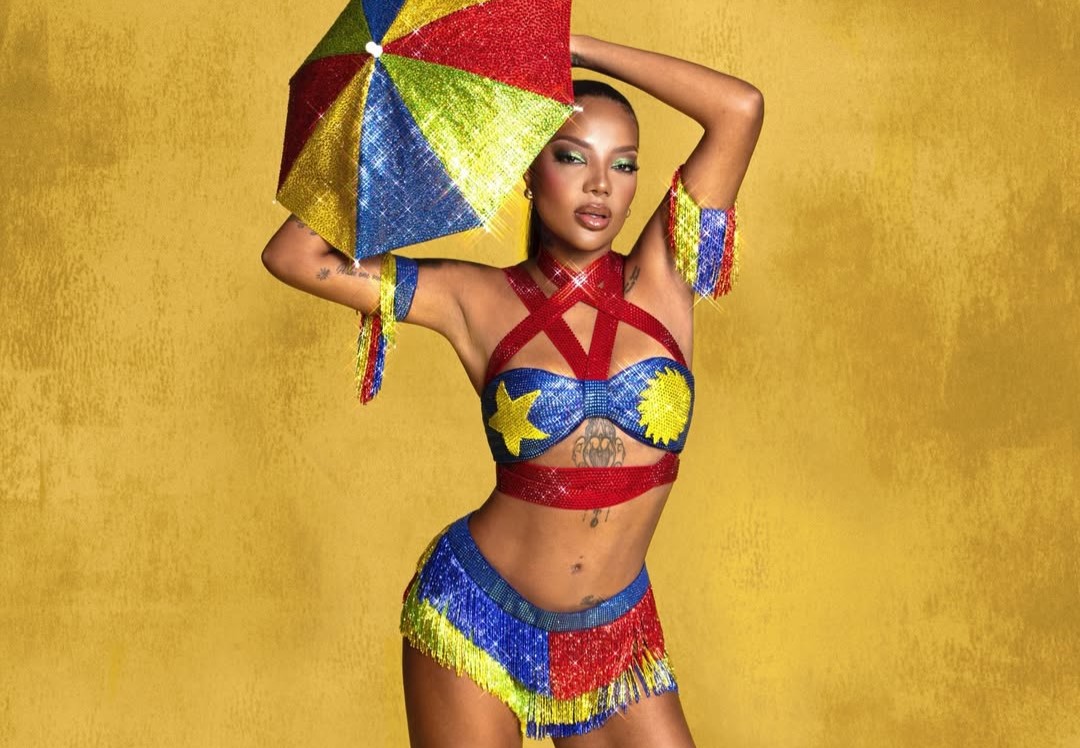 Ludmilla homenageia frevo em show no Marco Zero/Foto: Reprodução/ Redes Sociais 