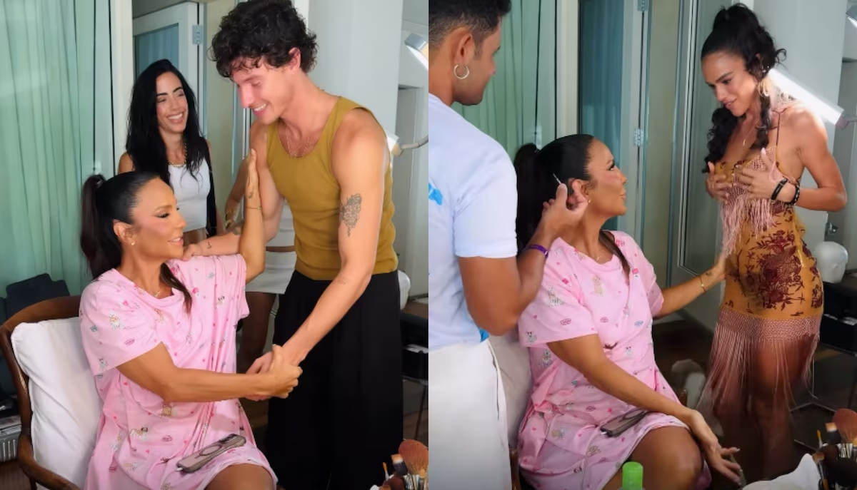 Ivete Sangalo, Shawn Mendes e a atriz Bruna Marquezine/Reprodução/Redes sociais