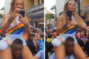 Carla Perez se pronuncia ap&oacute;s v&iacute;deo pol&ecirc;mico com seguran&ccedil;a no carnaval