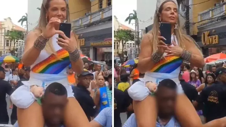 Carla Perez se pronuncia após vídeo polêmico com segurança no carnaval/Reprodução/Redes sociais