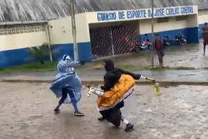 Briga de "burrinhas" chamou a aten&ccedil;&atilde;o em S&atilde;o Vicente F&eacute;rrer