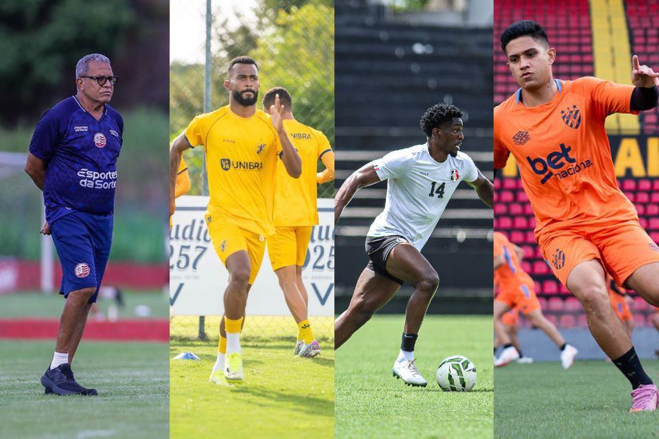 Semifinalistas do Pernambucano retornam para treinamentos após o Carnaval/Rafael Vieira/CNC, Divulgação/Retrô, Evelyn Victoria/SCFC e Igor Cysneiros/SCR
