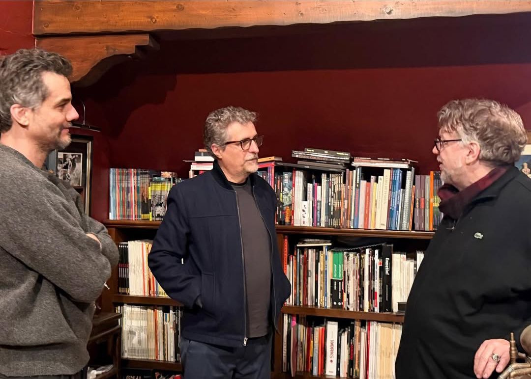 Diretor Guillermo Del Toro recebe visita de Kleber Mendonça e Wagner Moura/Reprodução/Redes sociais