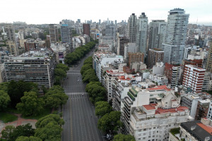 Imagem da greve geral na Argentina