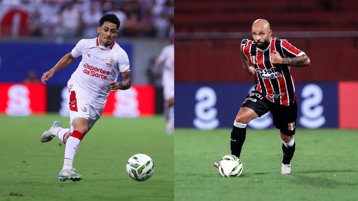 Dodô e Patrick Allan, meia de Náutico e Santa Cruz/Rafael Vieira