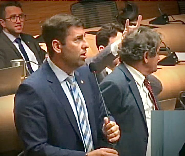 Eduardo Moura (Novo) gesticulando 