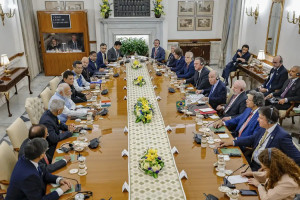 Cerim&ocirc;nia de assinatura de acordos bilaterais entre Brasil e &Iacute;ndia na &aacute;rea de sa&uacute;de