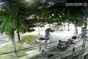 C&acirc;mera de seguran&ccedil;a flagrou momento do crime