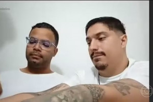 Hytalo Santos e seu marido, Israel Vicente