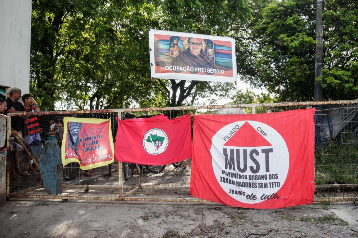A Ocupação Frei Sérgio é liderada por movimentos sociais (Foto: Marina Torres/DP Foto)