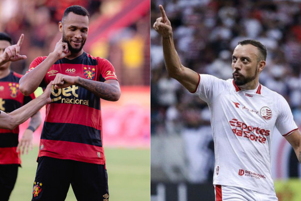 Gustavo Coutinho e Paulo S&eacute;rgio, artilheiros de Sport e N&aacute;utico no Pernambucano