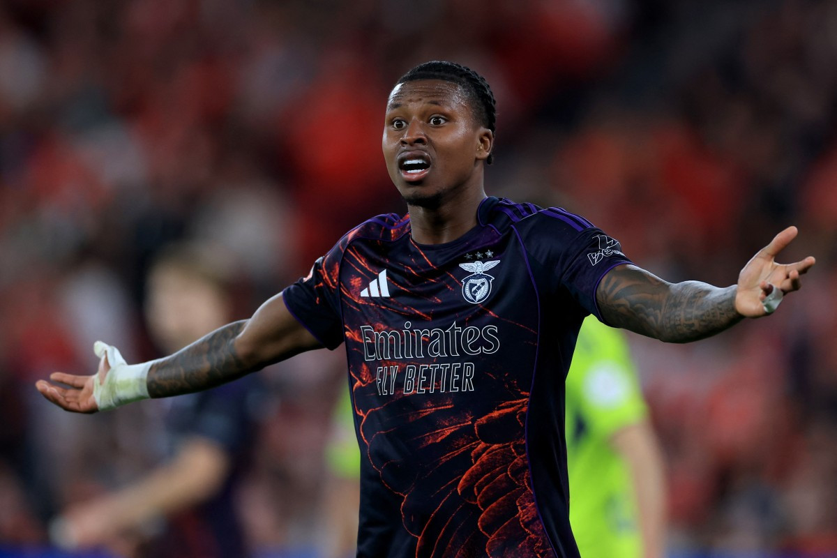 Sidny Lopes, defensor do Benfica/ PATRICIA DE MELO MOREIRA / AFP