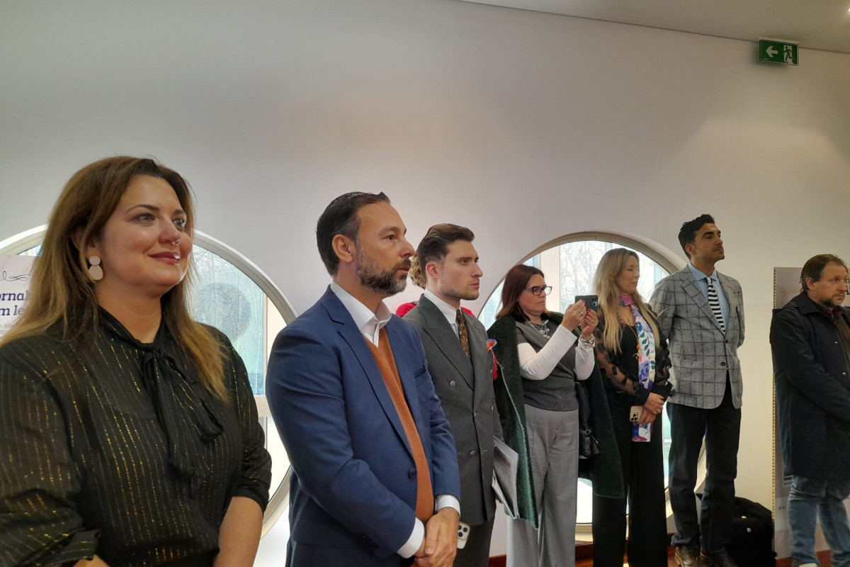 Cerimônia de abertura da exposição  "Bicentenário da Imprensa de Língua Portuguesa: Memória e Cultura" (Foto: Diario de Pernambuco)