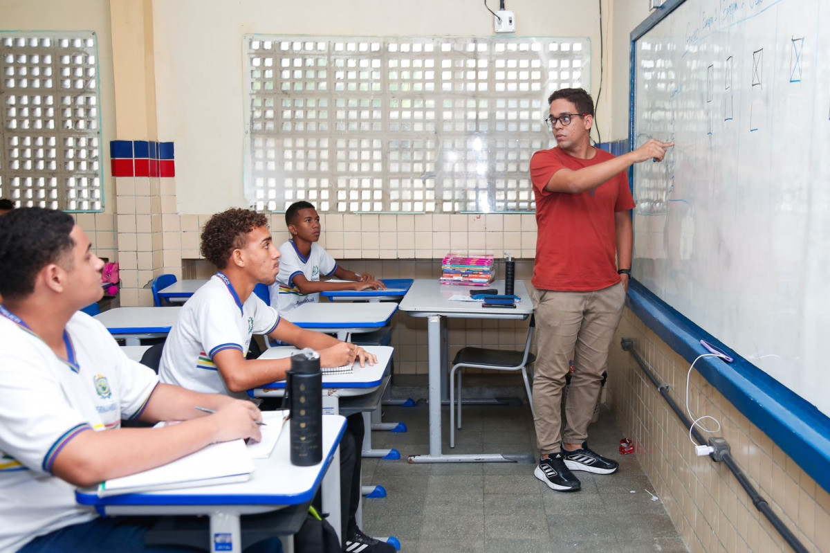 Professor da rede estadual de ensino de Pernambuco/Foto: Filipe Jordão/SEE