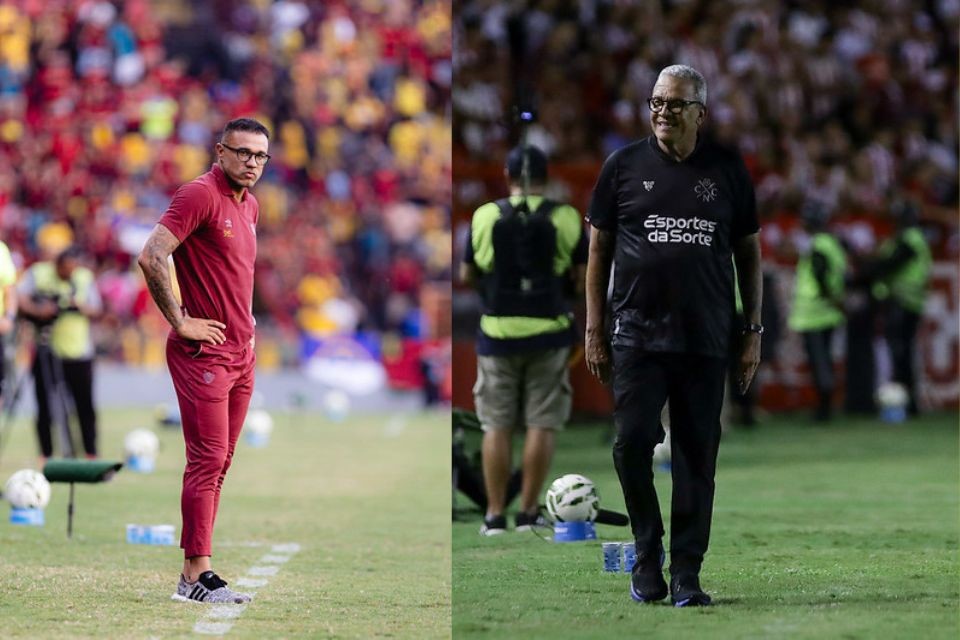 Roger Silva, do Sport, e Hélio dos Anjos, do Náutico/Paulo Paiva/ Sport Club do Recife e Rafael Vieira/CNC