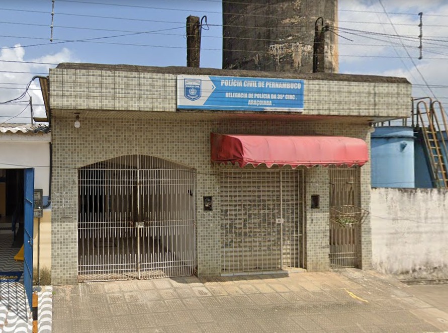 Delegacia de Araçoiaba./Foto: Reprodução/Google Street View