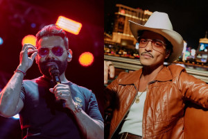 O baiano Pablo e o cantor norte-americano Bruno Mars