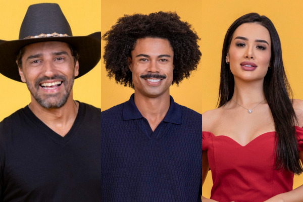 Alberto Cowboy, Breno e Jordana estão no Paredão Falso do BBB 26/Globo/ Manoella Mello