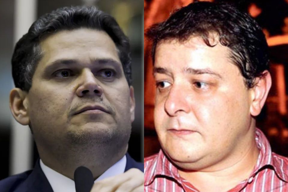 Presidente do Senado, Davi Alcolumbre, (à esq.) e Fábio Luís Lula da Silva, o Lulinha (à dir.)/Saulo Cruz /Agência Senado e Reprodução