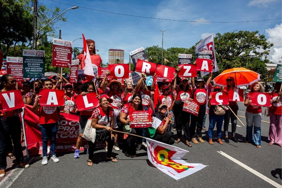 Passeata do Sintepe/Foto: Rafael Vieira/DP Foto