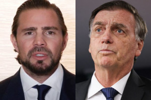 O banqueiro Daniel Vorcaro e o ex-presidente Jair Bolsonaro
