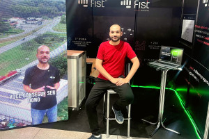 M&aacute;rcio Cardoso, COO da Fist Energy durante a ExpoRenov&aacute;veis 2026