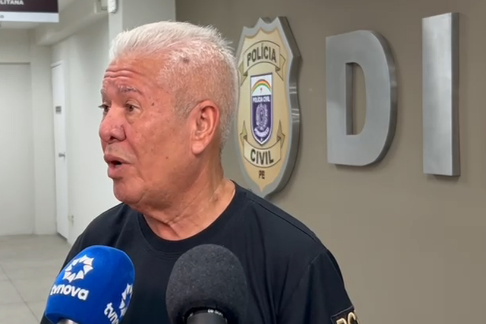 Delegado Gilmar Rodrigues deu detalhes dos crimes cometidos contra crianças e adolescentes em Olinda/DIVULGAÇÃO/PCPE