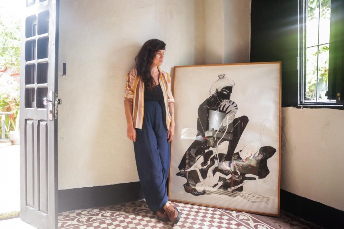 Nathalia Queiroz busca não romantizar o parto na obra "PARIR" (Foto: Cryslli Viana/DP Foto)