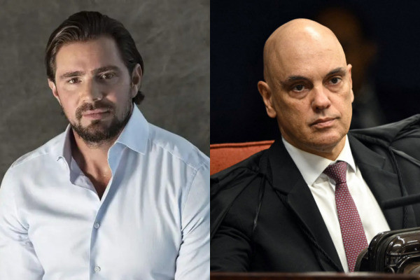 Daniel Vorcaro, dono do Banco Master, e Alexandre de Moraes, ministro do STF/Divulgação | Evaristo Sá/AFP