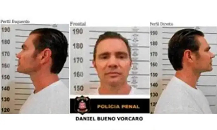 Ex-banqueiro Daniel Vorcaro após ser preso. /Reprodução/Polícia Civil