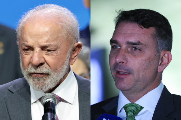 Datafolha: com Lula e Flávio no 2º turno, 10% votariam em branco/nulo e 1% não sabem.
./Fotos: Paulo Pinto/Agência Brasil - Lula Marques/Agência Brasil