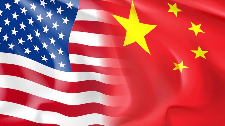 Bandeiras dos Estados Unidos e China/Foto: Freepik