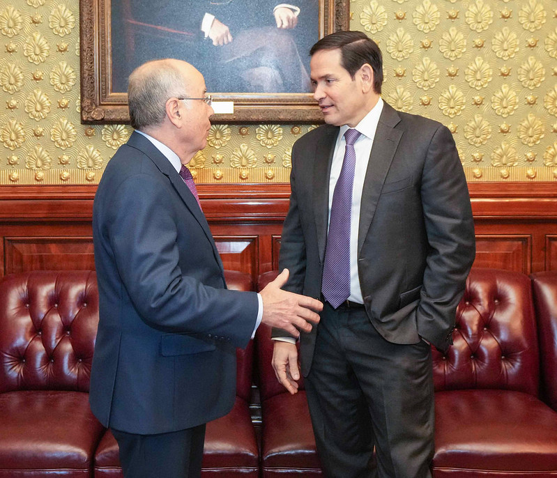 Mauro Vieira e Marco Rubio em outubro de 2025, na Casa Branca/Departamento de Estado dos Estados Unidos