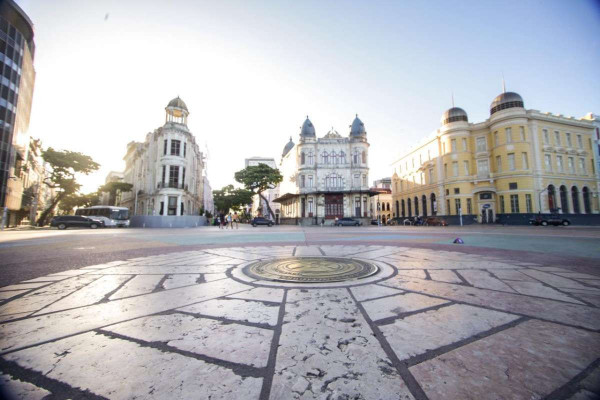 Marco Zero, no Recife (Foto: Crysli Viana/DP Foto)