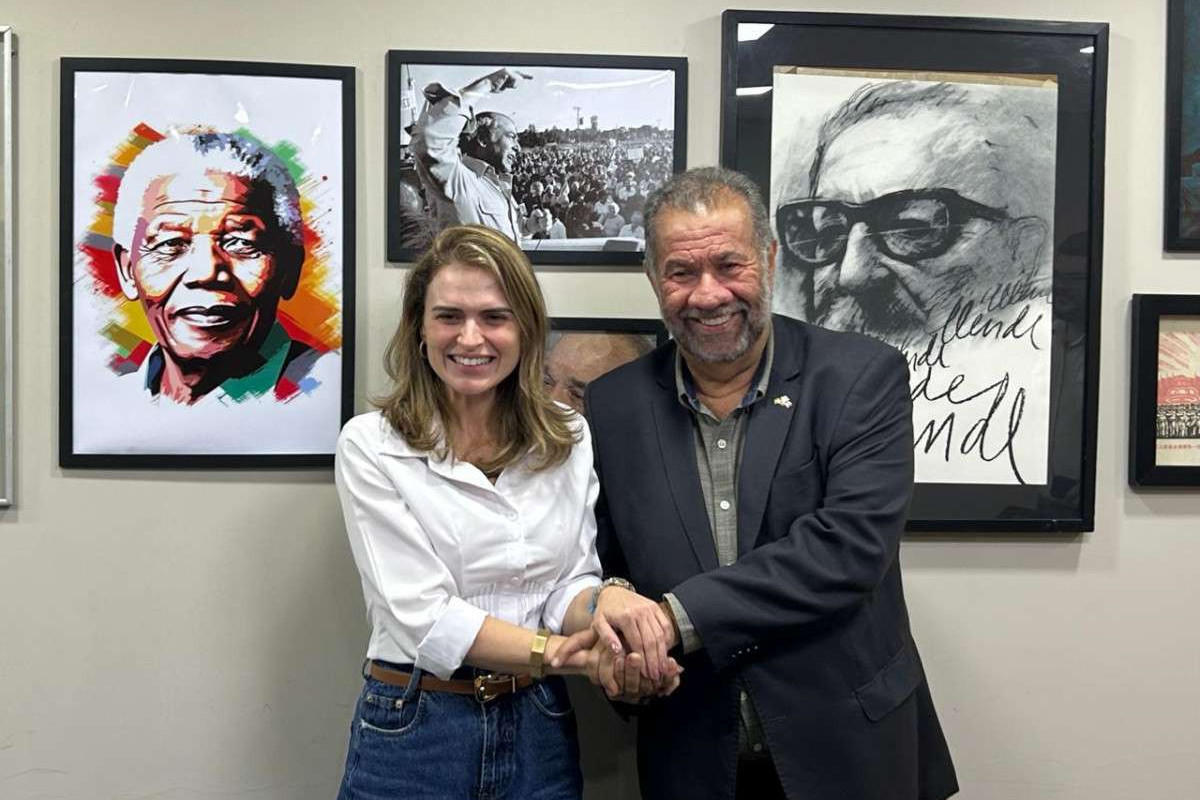 Marília Arraes e Carlos Lupi /Amanda Medeiros