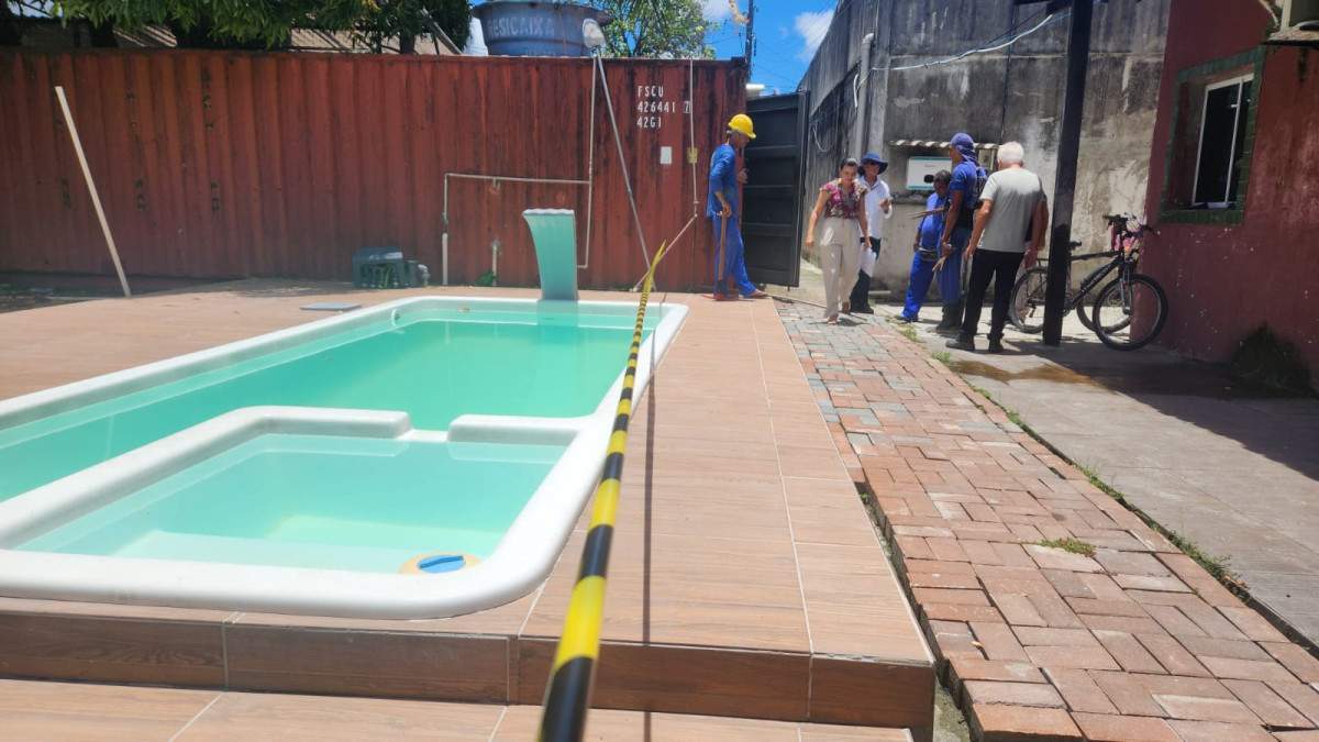 Demarcação da prefeitura na casa da família Faud (Marília Parente/DP)