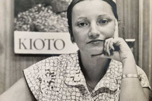 Jornalista L&ecirc;da Rivas durante passagem pelo Diario de Pernambuco