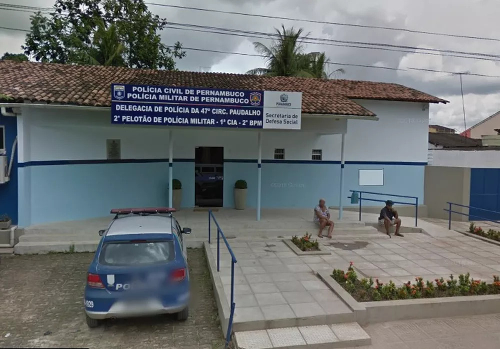 Delegacia de Paudalho, na Zona da Mata/Foto: Reprodução/Google Street View
