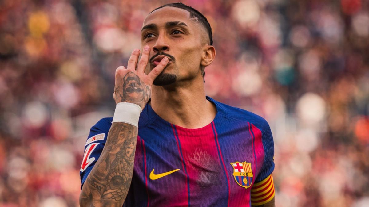 Raphinha, atacante do Barcelona/Divulgação/Barcelona