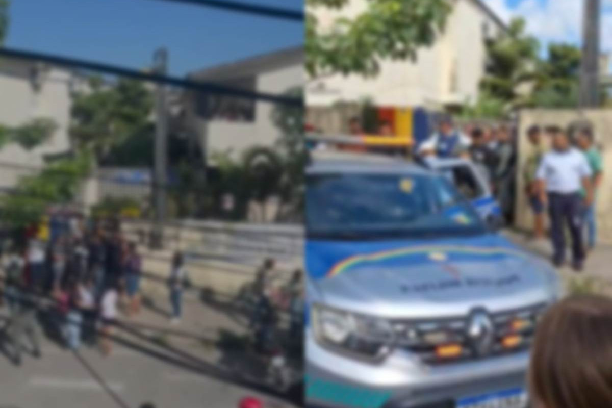Adolescente foi apreendido logo após ataque a escola em Barreiros/Reprodução de vídeos