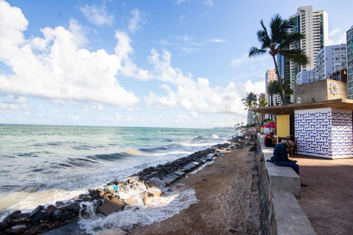 Avanço do mar no Recife/Foto: Crysli Viana/DP Foto