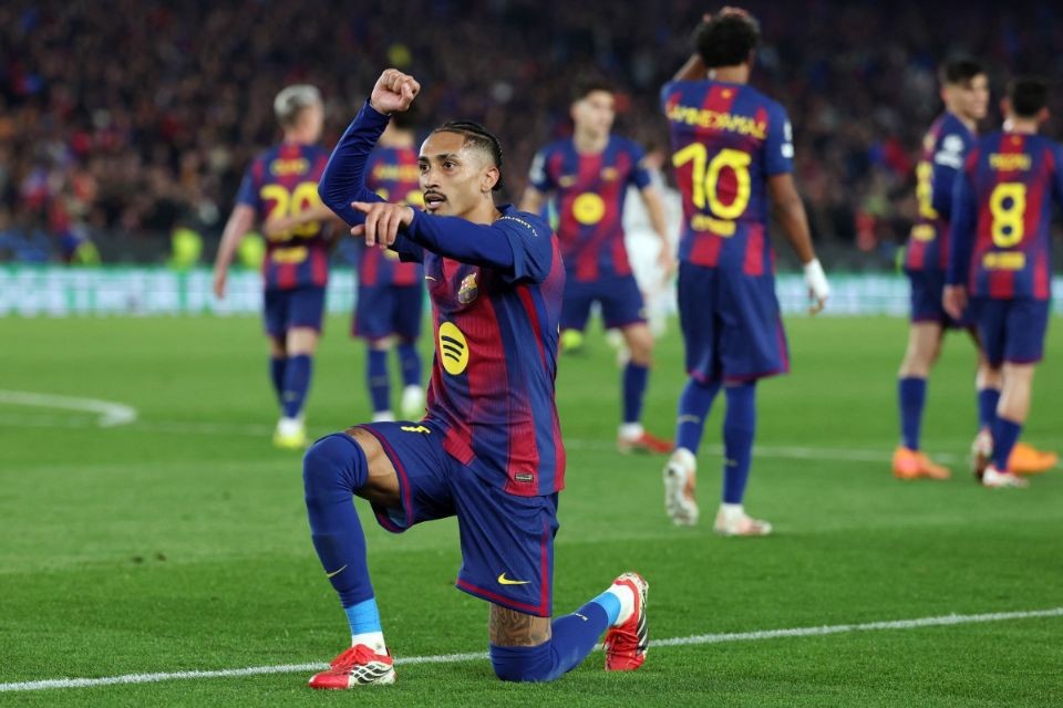 Raphinha, atacante brasileiro do Barcelona/LLUIS GENE / AFP