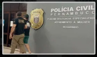 Polícia Civil divulgou imagem do suspeito em delegacia (PCPE)