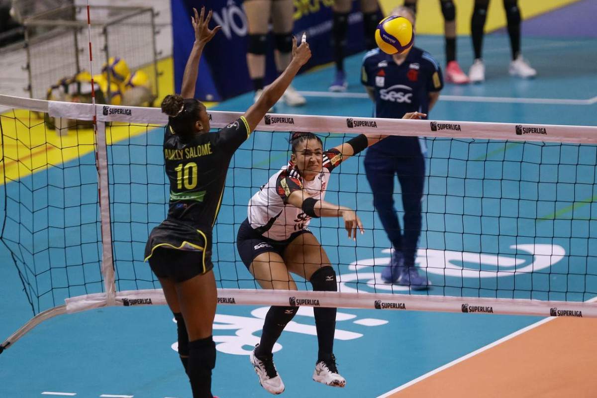 Flamengo e Sorocaba jogaram no Geraldão pela Superliga (Rafael Vieira/DP)