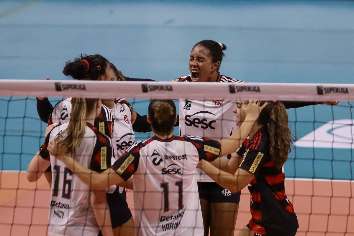 Flamengo e Sorocaba jogaram no Geraldão pela Superliga (Rafael Vieira/DP)