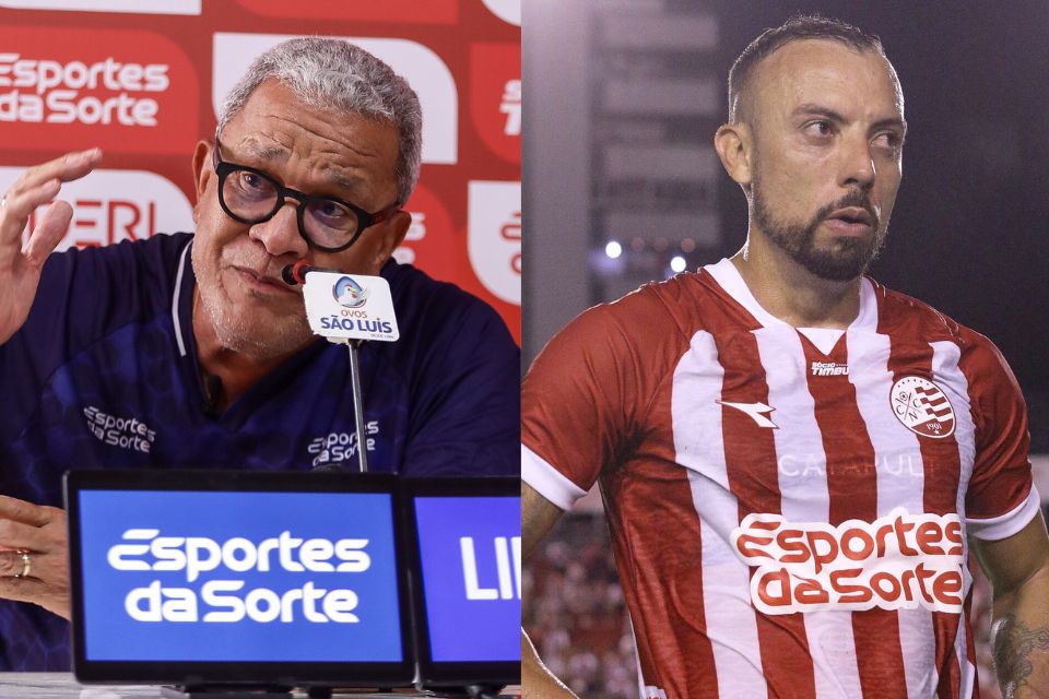 O técnico Hélio dos Anjos e o atacante Paulo Sérgio/Rafael Vieira/CNC